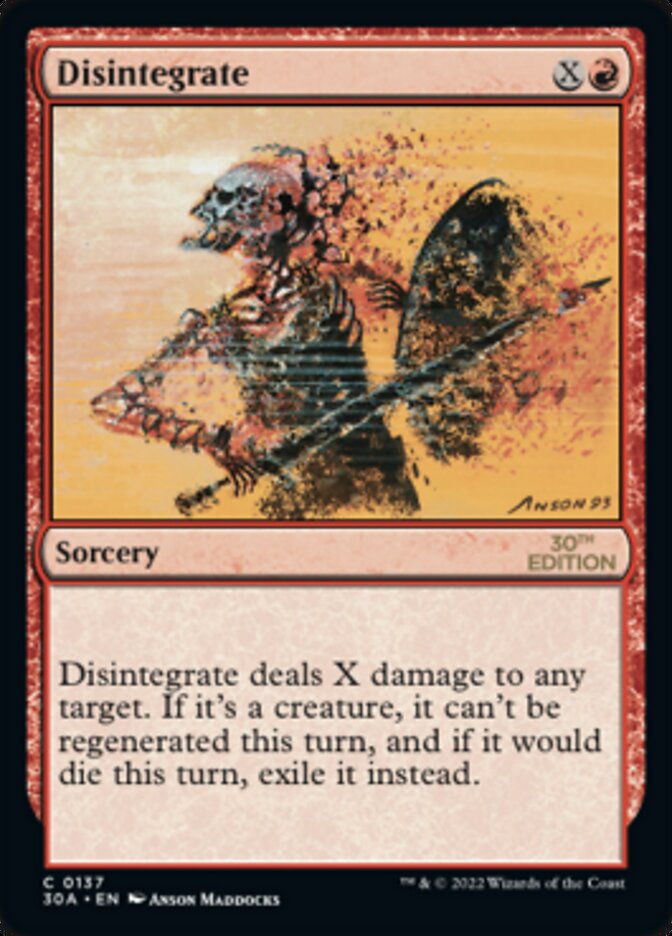 Disintegrate [30th Anniversary Edition] - Magic: The Gathering - Card Brawlers | Quebec | Canada |