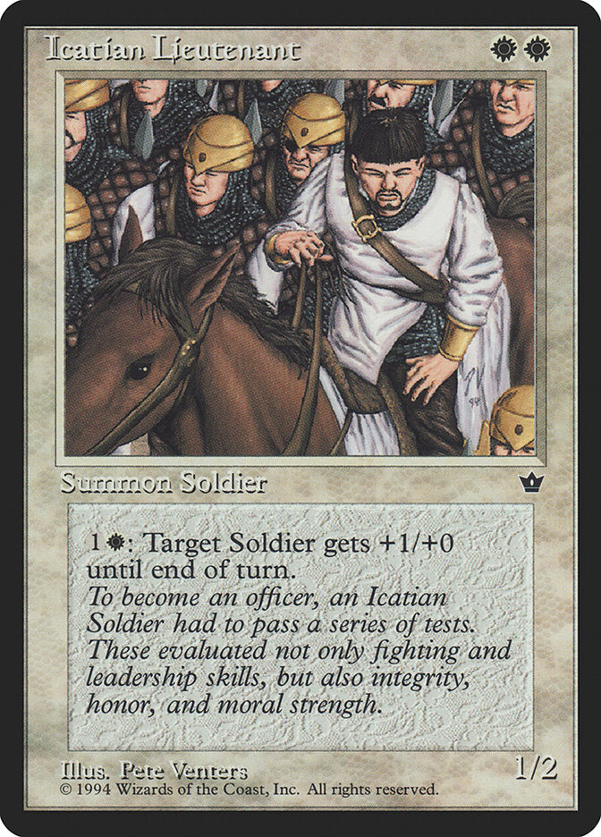 Icatian Lieutenant [Fallen Empires] - Magic: The Gathering - Card Brawlers | Quebec | Canada |