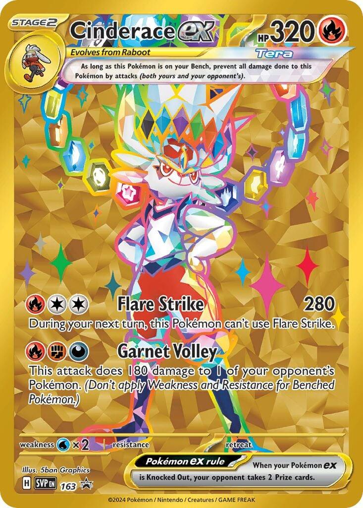 Cinderace ex (163) [Scarlet & Violet: Black Star Promos] - Pokémon - Card Brawlers | Quebec | Canada |