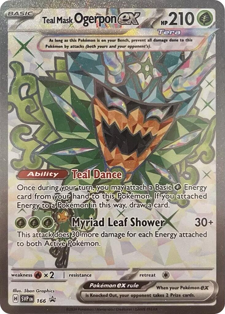 Teal Mask Ogerpon ex (166) [Scarlet & Violet: Black Star Promos] - Pokémon - Card Brawlers | Quebec | Canada |