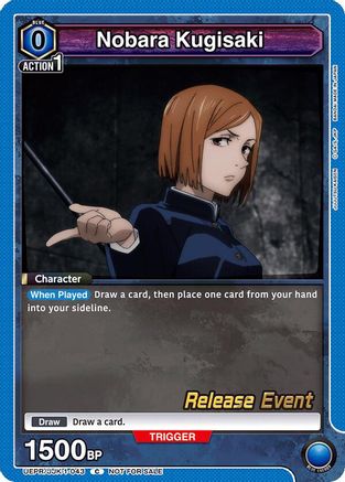 Nobara Kugisaki (043) (UEPR/JJK-1-043) - UE03BT Jujutsu Kaisen Release Event Cards - UE03BT: Jujutsu Kaisen Release Event Cards - Card Brawlers | Quebec | Canada |