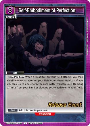Self-Embodiment of Perfection (UEPR/JJK-1-094) - UE03BT Jujutsu Kaisen Release Event Cards - UE03BT: Jujutsu Kaisen Release Event Cards - Card Brawlers | Quebec | Canada |