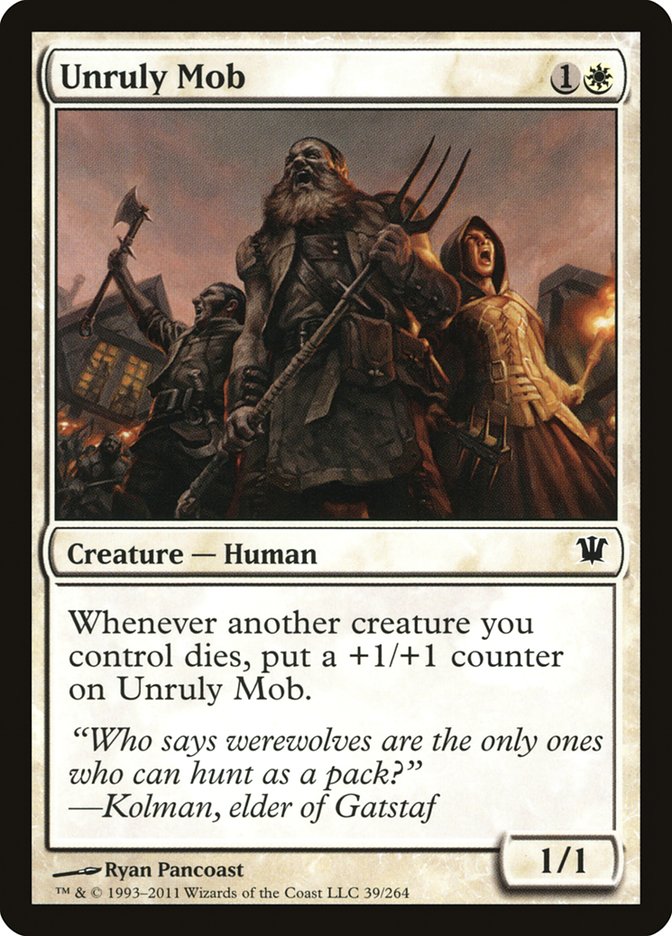 Unruly Mob [Innistrad] - Magic: The Gathering - Card Brawlers | Quebec | Canada |