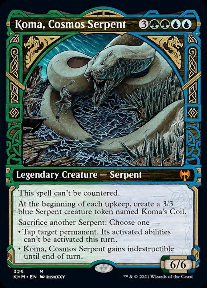 Koma, Cosmos Serpent (Showcase) [Kaldheim] - Magic: The Gathering - Card Brawlers | Quebec | Canada |