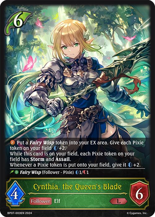 Cynthia, the Queen's Blade (BP07-003EN) [Verdant Steel] - Bushiroad - Card Brawlers | Quebec | Canada |