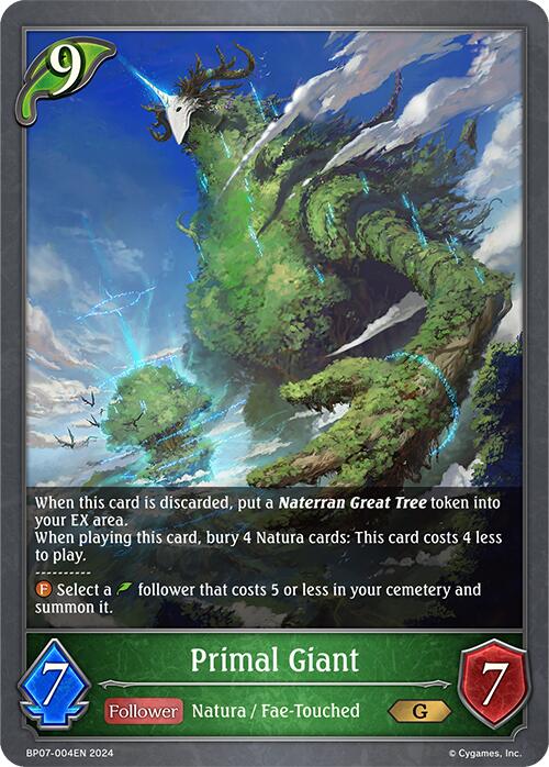 Primal Giant (BP07-004EN) [Verdant Steel] - Bushiroad - Card Brawlers | Quebec | Canada |