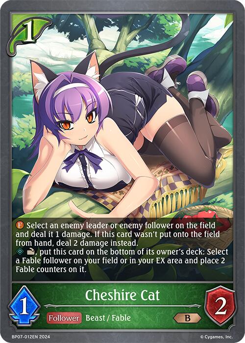 Cheshire Cat (BP07-012EN) [Verdant Steel] - Bushiroad - Card Brawlers | Quebec | Canada |