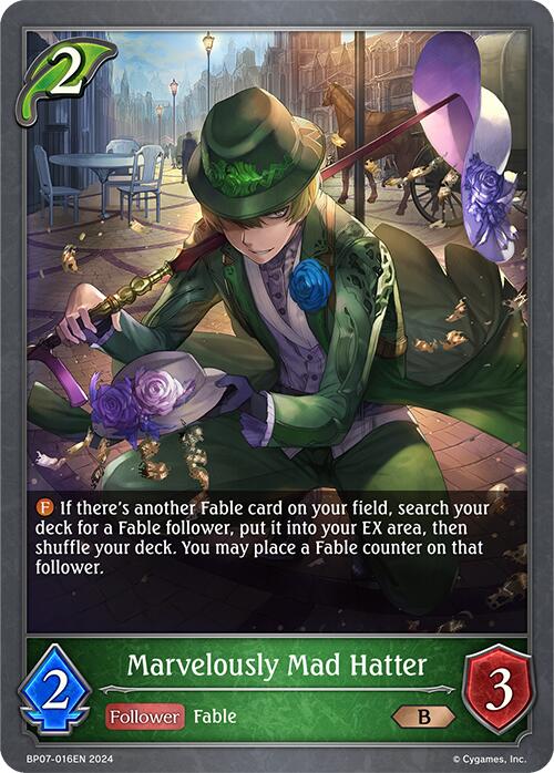 Marvelously Mad Hatter (BP07-016EN) [Verdant Steel] - Bushiroad - Card Brawlers | Quebec | Canada |
