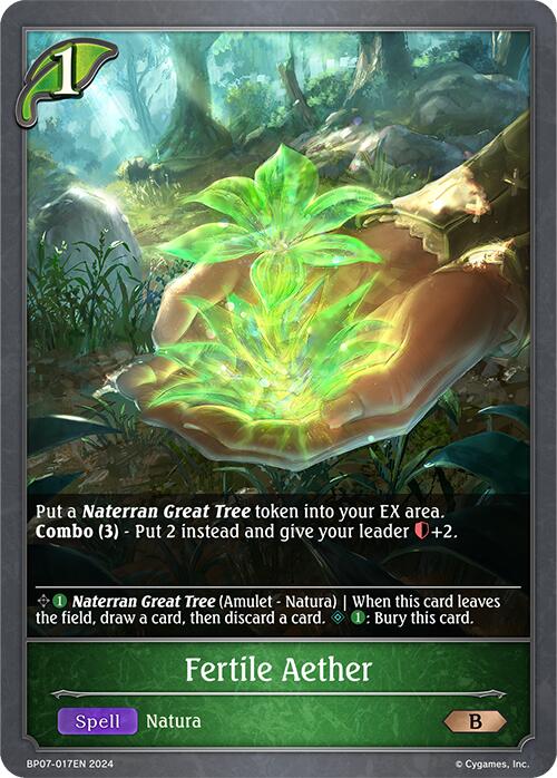 Fertile Aether (BP07-017EN) [Verdant Steel] - Bushiroad - Card Brawlers | Quebec | Canada |