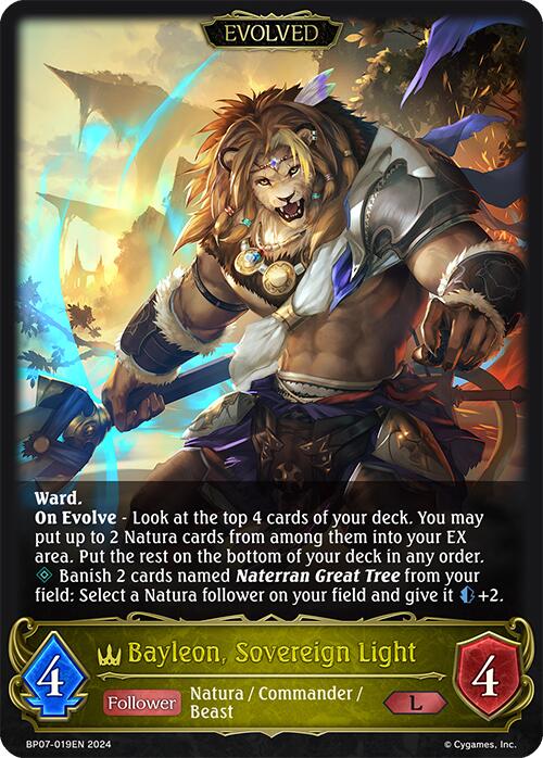 Bayleon, Sovereign Light (Evolved) (BP07-019EN) [Verdant Steel] - Bushiroad - Card Brawlers | Quebec | Canada |