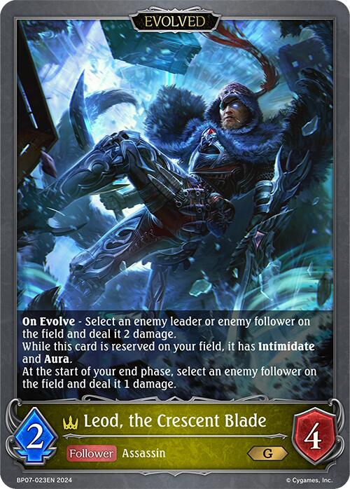 Leod, the Crescent Blade (Evolved) (BP07-023EN) [Verdant Steel] - Bushiroad - Card Brawlers | Quebec | Canada |
