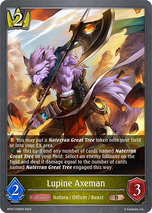 Lupine Axeman (BP07-030EN) [Verdant Steel] - Bushiroad - Card Brawlers | Quebec | Canada |