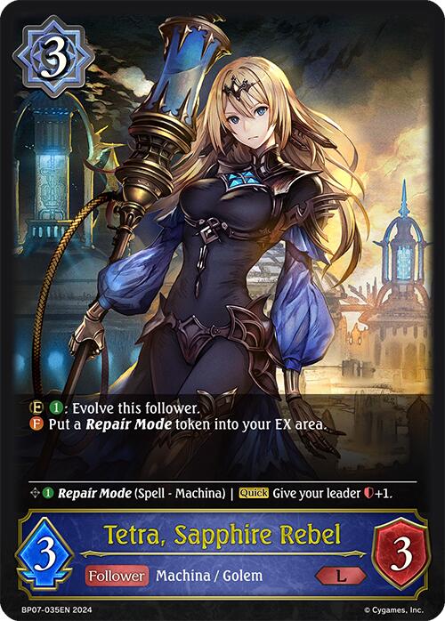 Tetra, Sapphire Rebel (BP07-035EN) [Verdant Steel] - Bushiroad - Card Brawlers | Quebec | Canada |