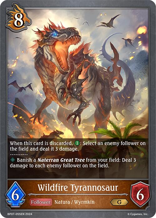Wildfire Tyrannosaur (BP07-055EN) [Verdant Steel] - Bushiroad - Card Brawlers | Quebec | Canada |