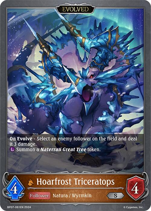 Hoarfrost Triceratops (Evolved) (BP07-061EN) [Verdant Steel] - Bushiroad - Card Brawlers | Quebec | Canada |