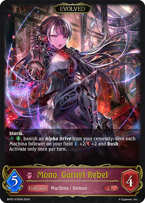 Mono, Garnet Rebel (Evolved) (BP07-070EN) [Verdant Steel] - Bushiroad - Card Brawlers | Quebec | Canada |