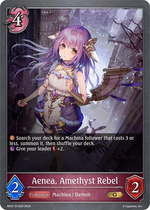 Aenea, Amethyst Rebel (BP07-072EN) [Verdant Steel] - Bushiroad - Card Brawlers | Quebec | Canada |