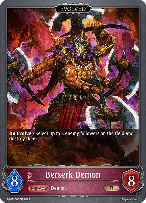 Berserk Demon (Evolved) (BP07-083EN) [Verdant Steel] - Bushiroad - Card Brawlers | Quebec | Canada |