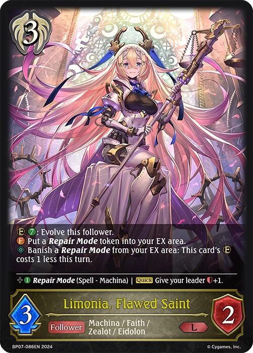 Limonia, Flawed Saint (BP07-086EN) [Verdant Steel] - Bushiroad - Card Brawlers | Quebec | Canada |