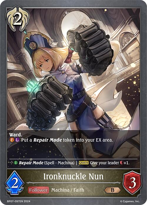 Ironknuckle Nun (BP07-097EN) [Verdant Steel] - Bushiroad - Card Brawlers | Quebec | Canada |