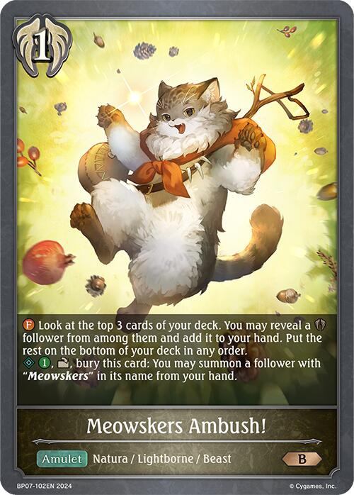 Meowskers Ambush! (BP07-102EN) [Verdant Steel] - Bushiroad - Card Brawlers | Quebec | Canada |