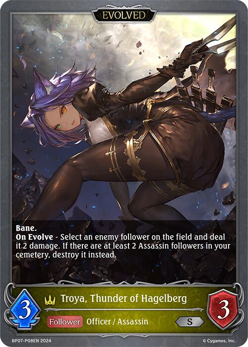 Troya, Thunder of Hagelberg (Evolved) - P08EN (Foil) (BP07-P08EN) [Verdant Steel] - Bushiroad - Card Brawlers | Quebec | Canada |