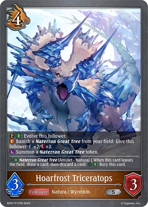 Hoarfrost Triceratops - P17EN (Foil) (BP07-P17EN) [Verdant Steel] - Bushiroad - Card Brawlers | Quebec | Canada |