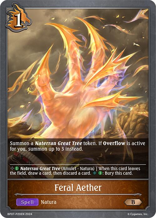 Feral Aether - P20EN (Foil) (BP07-P20EN) [Verdant Steel] - Bushiroad - Card Brawlers | Quebec | Canada |