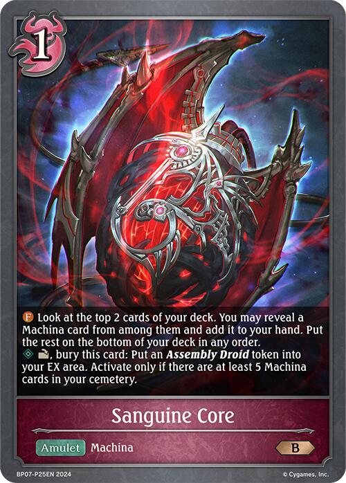 Sanguine Core - P25EN (Foil) (BP07-P25EN) [Verdant Steel] - Bushiroad - Card Brawlers | Quebec | Canada |