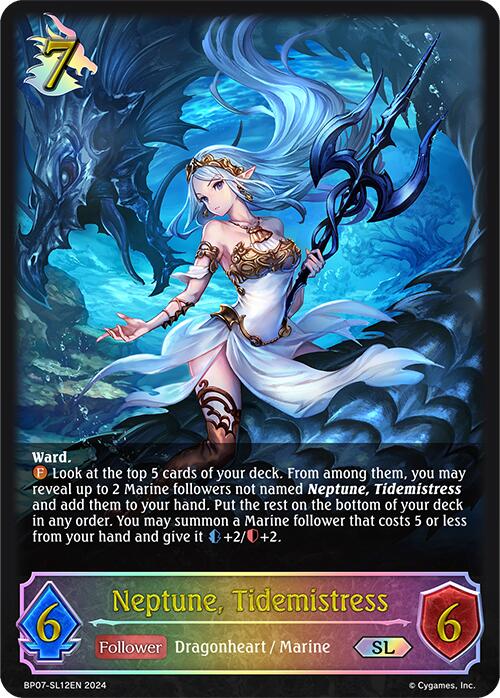 Neptune, Tidemistress (BP07-SL12EN) [Verdant Steel] - Bushiroad - Card Brawlers | Quebec | Canada |