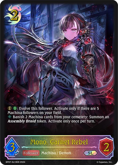 Mono, Garnet Rebel (BP07-SL13EN) [Verdant Steel] - Bushiroad - Card Brawlers | Quebec | Canada |