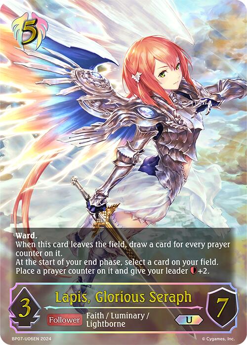 Lapis, Glorious Seraph (BP07-U06EN) [Verdant Steel] - Bushiroad - Card Brawlers | Quebec | Canada |