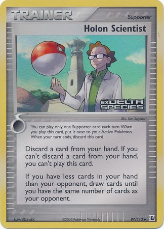Holon Scientist (97/113) (Stamped) [EX: Delta Species] - Pokémon - Card Brawlers | Quebec | Canada |