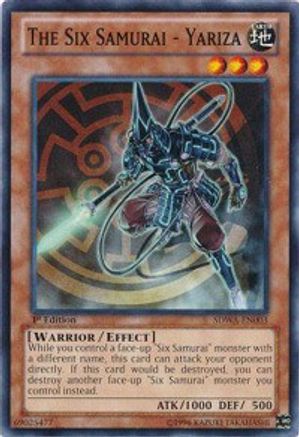 The Six Samurai - Yariza [SDWA-EN003] Common - Yu-Gi-Oh! - Card Brawlers | Quebec | Canada |