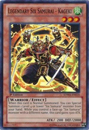 Legendary Six Samurai - Kageki [SDWA-EN018] Super Rare - Yu-Gi-Oh! - Card Brawlers | Quebec | Canada |