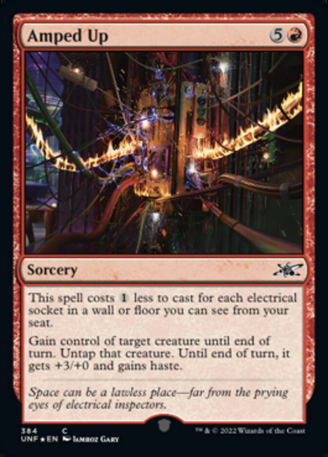 Amped Up (Galaxy Foil) [Unfinity] - Magic: The Gathering - Card Brawlers | Quebec | Canada |