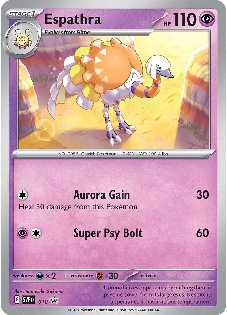 Espathra (010) [Scarlet & Violet: Black Star Promos] - Pokémon - Card Brawlers | Quebec | Canada |