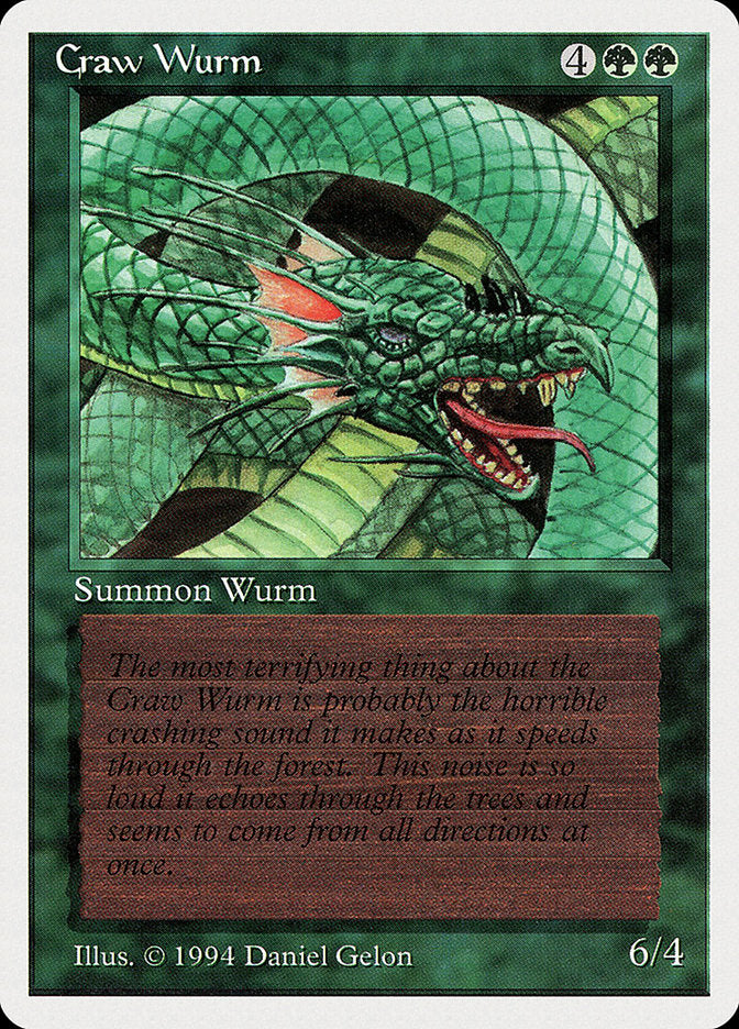 Craw Wurm [Summer Magic / Edgar] - Magic: The Gathering - Card Brawlers | Quebec | Canada |