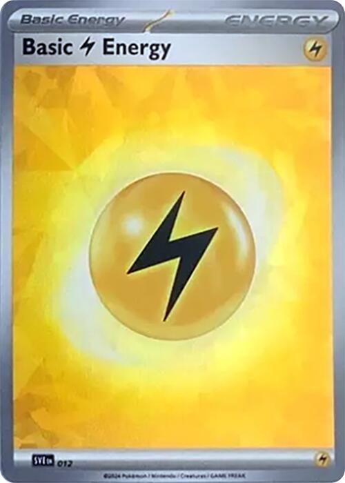 Basic Lightning Energy (012) (Cracked Ice Holo) [Scarlet & Violet: Stellar Crown] - Pokémon - Card Brawlers | Quebec | Canada |