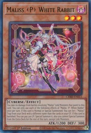 Maliss P White Rabbit [CRBR-EN015] Ultra Rare - Yu-Gi-Oh! - Card Brawlers | Quebec | Canada |