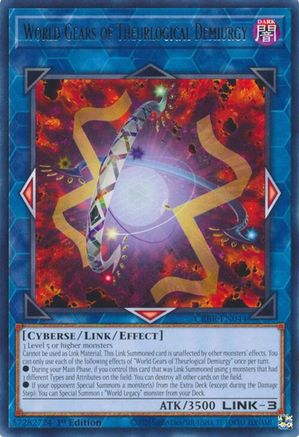 World Gears of Theurlogical Demiurgy [CRBR-EN044] Rare - Yu-Gi-Oh! - Card Brawlers | Quebec | Canada |