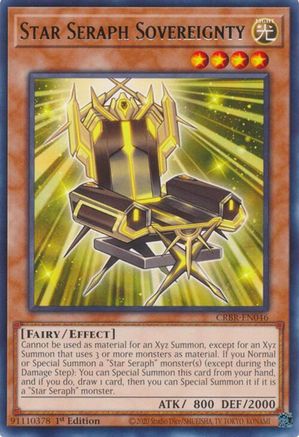 Star Seraph Sovereignty [CRBR-EN046] Rare - Yu-Gi-Oh! - Card Brawlers | Quebec | Canada |