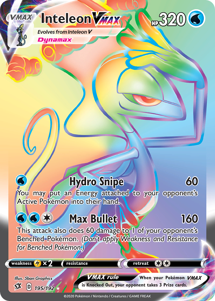 Inteleon VMAX (195/192) [Sword & Shield: Rebel Clash] - Pokémon - Card Brawlers | Quebec | Canada |