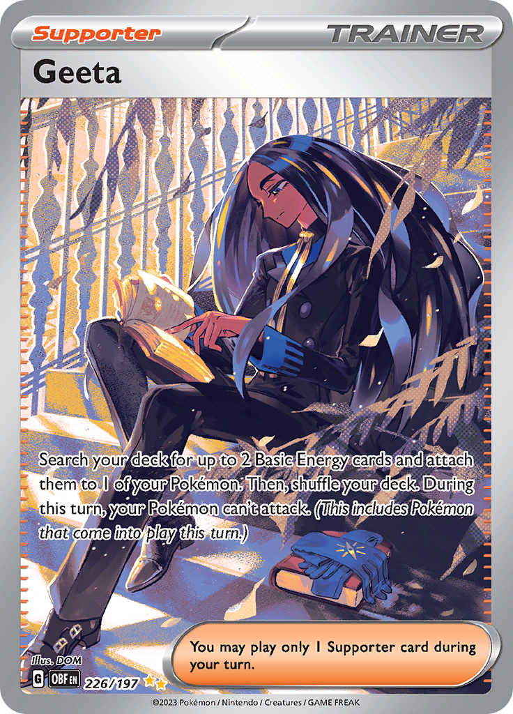 Geeta (226/197) [Scarlet & Violet: Obsidian Flames] - Pokémon - Card Brawlers | Quebec | Canada |