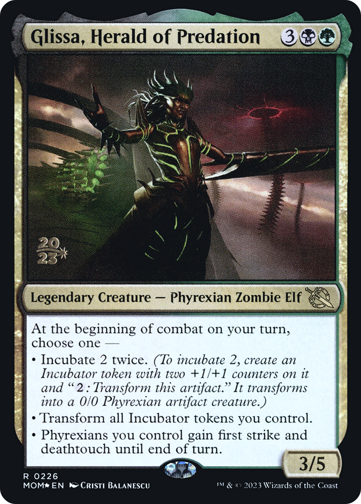 Glissa, Herald of Predation [March of the Machine Prerelease Promos] - Magic: The Gathering - Card Brawlers | Quebec | Canada |