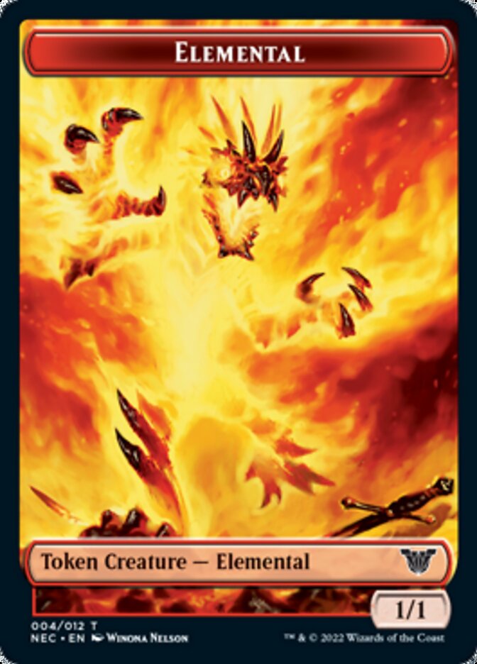 Elemental // Spirit (009) Double-Sided Token [Kamigawa: Neon Dynasty Commander Tokens] - Magic: The Gathering - Card Brawlers | Quebec | Canada |