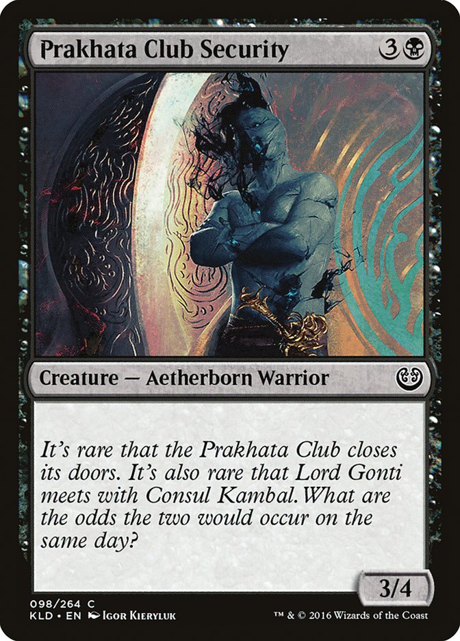 Prakhata Club Security [Kaladesh] - Magic: The Gathering - Card Brawlers | Quebec | Canada |