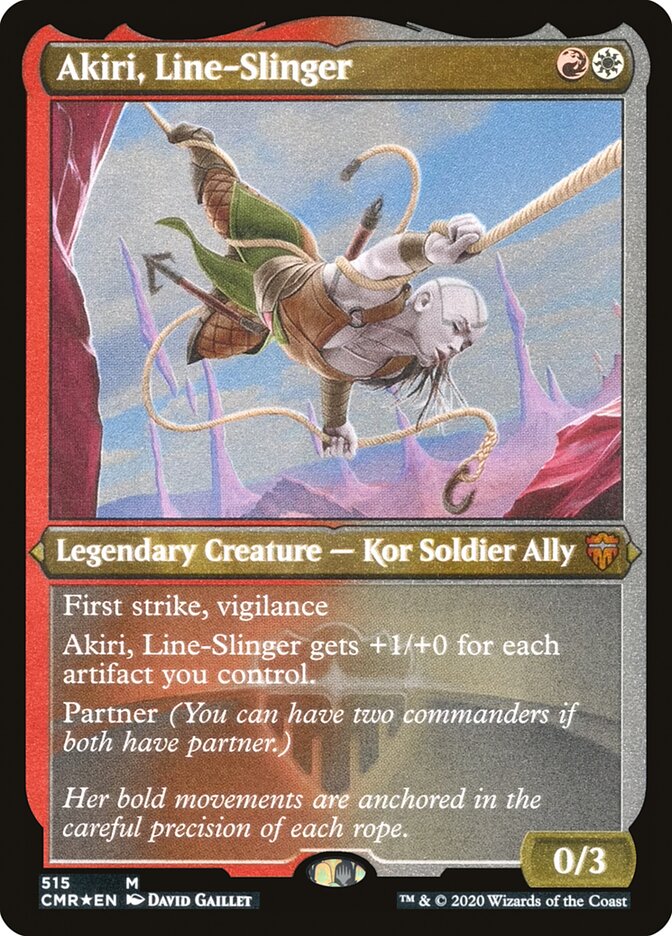 Akiri, Line-Slinger (Etched) [Commander Legends] - Magic: The Gathering - Card Brawlers | Quebec | Canada |