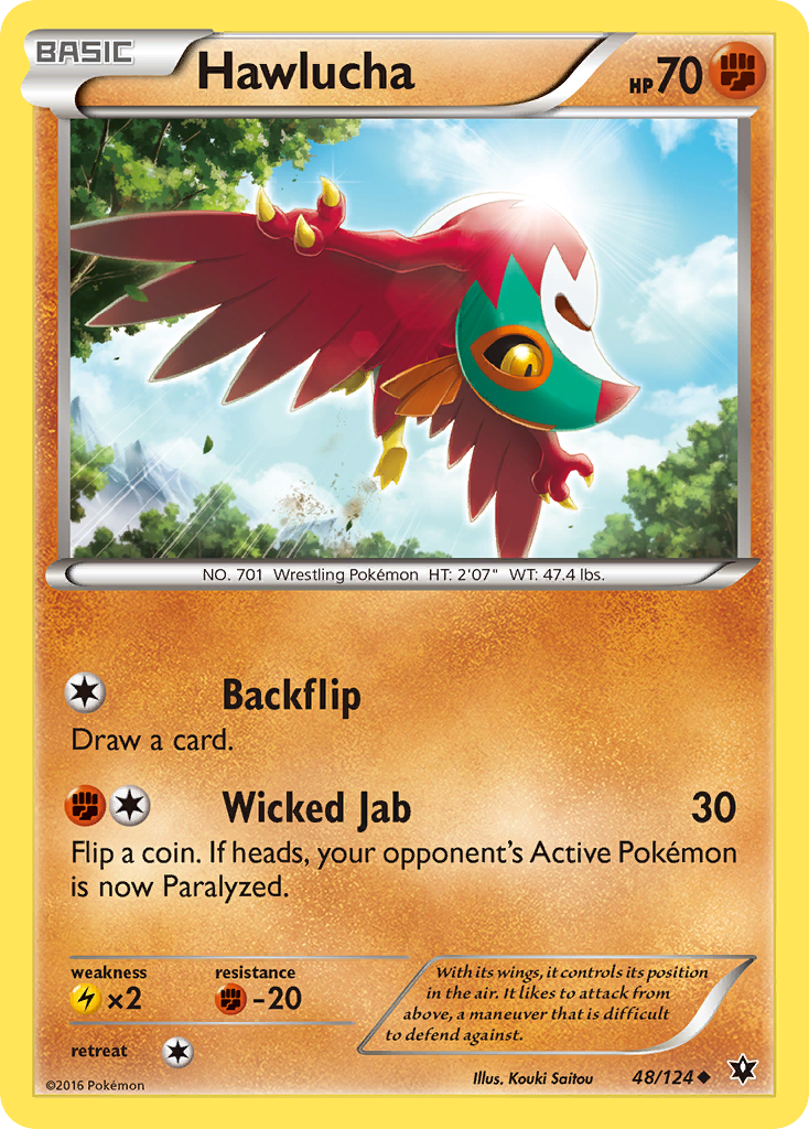 Hawlucha (48/124) [XY: Fates Collide] - Pokémon - Card Brawlers | Quebec | Canada |