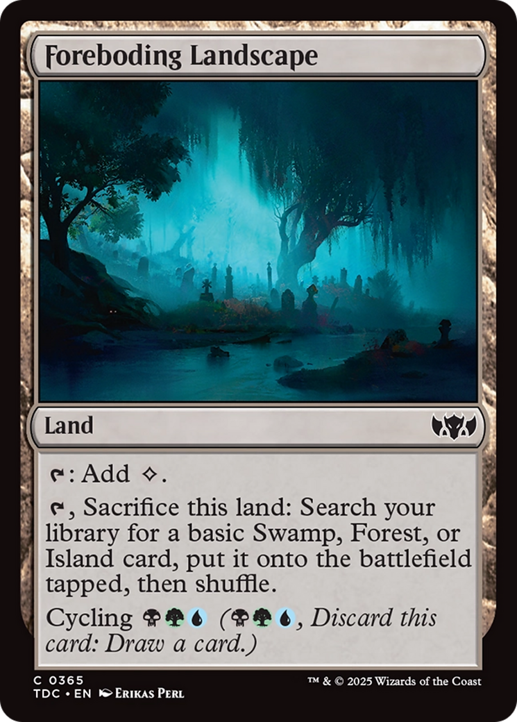 Foreboding Landscape [Tarkir: Dragonstorm Commander] - Magic: The Gathering - Card Brawlers | Quebec | Canada |